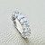 Luxurious 5mm Oval Diamond Band with 3.25tcw set in 14kt Gold.