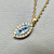 Exquisite Aquamarine Moonstone Necklace with Solid Rope Chain in Gold