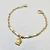 Lock Charm Gold Bracelet 5.00g