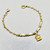 Lock Charm Gold Bracelet 5.00g