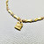 Fancy tri-color gold padlock bracelet 14kt detail