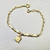 Lock Charm Gold Bracelet 5.00g