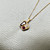 Treasured And Co. zoisite tanzanite necklace with ruby and diamond