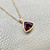 Trillion Garnet Pendant Necklace 2.68tcw Trillion Garnet Pendant Necklace 2.68tcw