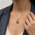 Zoisite Pendant | Unique Mens Necklace