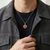 Zoisite Pendant | Unique Mens Necklace