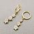 Dangling Star Earrings 0.20tcw