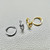 Fashion Gold Hoop Earrings 0.18tcw