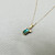 Handcrafted Oval Cut Bi-Tourmaline Necklace with Diamond Baguette