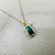 Elegant Bi-Tourmaline Pendant with Diamond Accents