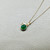 Elegant Zambian Emerald Pendant with Diamond Accents