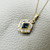 Luxury sapphire diamond and tanzanite necklace for women