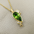 Teardrop Peridot Diamond Necklace 3.87tcw