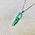 Elegant Emerald Drop Necklace by Treasured And Co