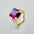 Rhodolite Garnet Ring In 14kt Yellow Gold