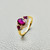 1.40ct pink tourmaline and diamond ring showcased on a model