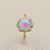 Opal Diamond Halo Ring 1.61tcw