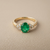 Diamond-Rich Oval Emerald and Diamond Ring 1.42tcw 14kt Yellow Gold
