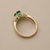 Diamond-Rich Oval Emerald and Diamond Ring 1.42tcw 14kt Yellow Gold