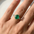 Diamond-Rich Oval Emerald and Diamond Ring 1.42tcw 14kt Yellow Gold