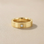 Single Diamond Dual Polish Inlay Matte Wedding Ring (6 Mm, 1/10 Ct. Tw.)