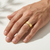 Single Diamond Dual Polish Inlay Matte Wedding Ring (6 Mm, 1/10 Ct. Tw.)