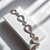 Bold 1.25 carat diamond tennis bracelet 10kt white gold front view