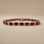 Oval Garnet Diamond Bracelet 18.70ct | Tennis Bracelet
