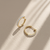 Diamond Hoop Earrings 0.52tcw 2mm Yellow Gold