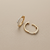 Diamond Hoop Earrings 0.42tcw 4mm Yellow Gold
