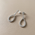 Open Teardrop Diamond Dangle Earrings 1.00tcw