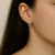 Pave Triple-Row Diamond Hoop Earrings 0.25tcw Pave Triple-Row Diamond Hoop Earrings 0.25tcw