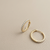 Pave Diamond Hoop Earrings 0.33ct Yellow Gold