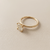 1.56tcw round-cut diamond engagement ring in solitaire setting in yellow gold — front view