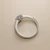 White gold flower cluster diamond ring natural 0.44tcw VS/SI1 G/H top view