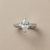 1.04tcw marquise-cut diamond engagement ring in three-stone setting in white gold — side profile