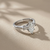 1.04tcw marquise-cut diamond engagement ring in three-stone setting in white gold — gallery view