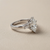 1.04tcw marquise-cut diamond engagement ring in three-stone setting in white gold — close-up detail (2)