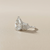 3 Carat Pear Lab Diamond Engagement Ring White Gold 4.08tcw