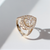 Teardrop Cluster Diamond Engagement Ring Yellow Gold 2.04tcw