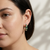 Baguette Emerald Diamond Hoops 0.48tcw