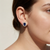 Emerald Cut Sapphire Diamond Halo Stud Earrings 0.94tcw