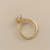Oval shaped diamond ring hidden halo top view 2.50ct lab created yellow gold