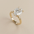 2.50-Carat Oval-Shaped Lab Diamond Engagement Ring — Hidden Halo | 14kt Yellow Gold