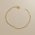 Delicate 14kt yellow gold Cuban link bracelet detail