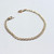 Braided rope gold bracelet 3.90mm 14kt yellow gold front view