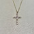 Bezel Diamond Cross Necklace Gold 0.33tcw