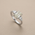 Emerald-cut diamond engagement ring — front view (2)