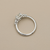 Emerald-cut diamond engagement ring — back gallery view