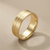 Double Inlay Polished Matte Flat Wedding Ring 5-8mm